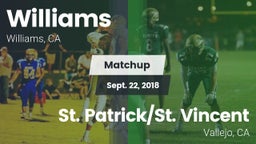 Matchup: Williams  vs. St. Patrick/St. Vincent  2018