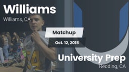 Matchup: Williams  vs. University Prep  2018