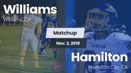 Matchup: Williams  vs. Hamilton  2018