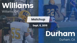 Matchup: Williams  vs. Durham  2019