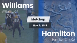 Matchup: Williams  vs. Hamilton  2019
