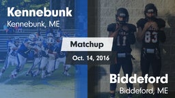 Matchup: Kennebunk High vs. Biddeford  2016