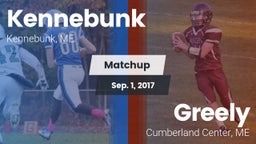 Matchup: Kennebunk High vs. Greely  2017