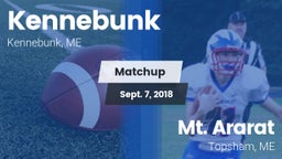 Matchup: Kennebunk High vs. Mt. Ararat  2018