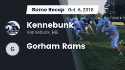 Recap: Kennebunk  vs. Gorham Rams 2018
