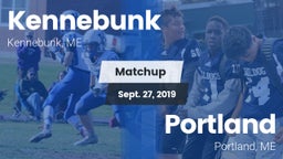 Matchup: Kennebunk High vs. Portland  2019
