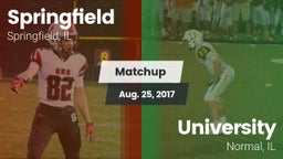 Matchup: Springfield High Sch vs. University  2017