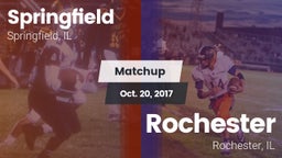 Matchup: Springfield High Sch vs. Rochester  2017
