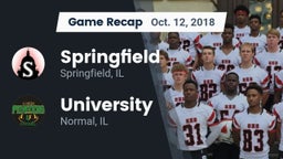 Recap: Springfield  vs. University  2018