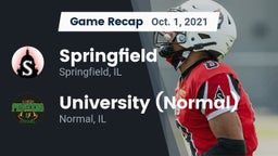 Recap: Springfield  vs. University (Normal)  2021