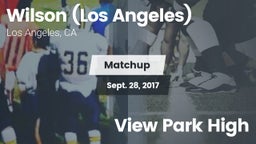 Matchup: Wilson  vs. View Park High  2017