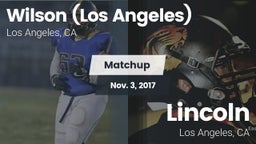 Matchup: Wilson  vs. Lincoln  2017