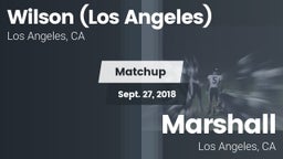 Matchup: Wilson  vs. Marshall  2018