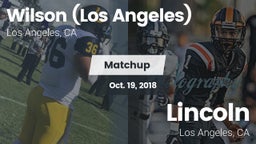 Matchup: Wilson  vs. Lincoln  2018
