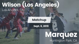 Matchup: Wilson  vs. Marquez  2019