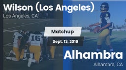 Matchup: Wilson  vs. Alhambra  2019