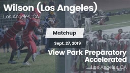 Matchup: Wilson  vs. View Park Preparatory Accelerated  2019
