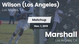 Matchup: Wilson  vs. Marshall  2019