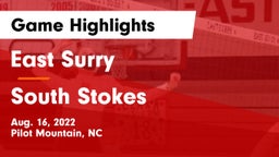 East Surry  vs South Stokes  Game Highlights - Aug. 16, 2022