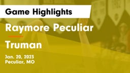 Raymore Peculiar  vs Truman  Game Highlights - Jan. 20, 2023