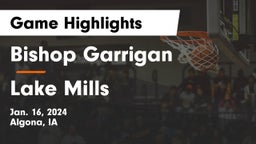 Bishop Garrigan  vs Lake Mills  Game Highlights - Jan. 16, 2024