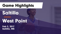 Saltillo  vs West Point Game Highlights - Feb 3, 2017