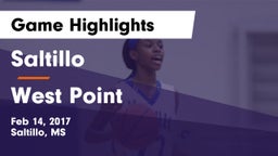 Saltillo  vs West Point Game Highlights - Feb 14, 2017