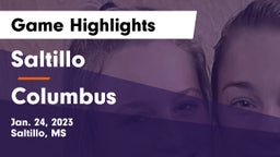 Saltillo  vs Columbus  Game Highlights - Jan. 24, 2023