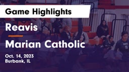 Reavis  vs Marian Catholic  Game Highlights - Oct. 14, 2023