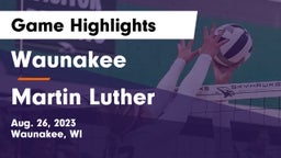 Waunakee  vs Martin Luther  Game Highlights - Aug. 26, 2023