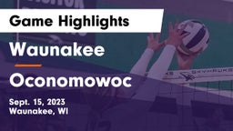 Waunakee  vs Oconomowoc Game Highlights - Sept. 15, 2023