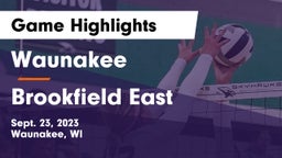 Waunakee  vs Brookfield East  Game Highlights - Sept. 23, 2023