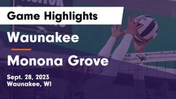 Waunakee  vs Monona Grove  Game Highlights - Sept. 28, 2023