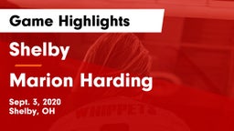 Shelby  vs Marion Harding  Game Highlights - Sept. 3, 2020