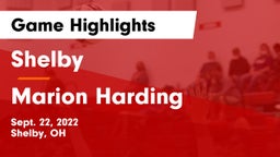 Shelby  vs Marion Harding  Game Highlights - Sept. 22, 2022