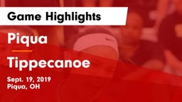 Piqua  vs Tippecanoe  Game Highlights - Sept. 19, 2019