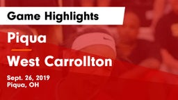 Piqua  vs West Carrollton  Game Highlights - Sept. 26, 2019