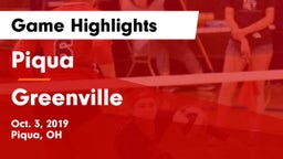 Piqua  vs Greenville  Game Highlights - Oct. 3, 2019