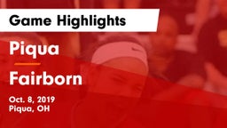 Piqua  vs Fairborn Game Highlights - Oct. 8, 2019