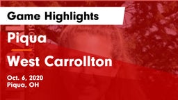 Piqua  vs West Carrollton  Game Highlights - Oct. 6, 2020