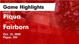 Piqua  vs Fairborn Game Highlights - Oct. 13, 2020