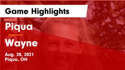 Piqua  vs Wayne  Game Highlights - Aug. 28, 2021