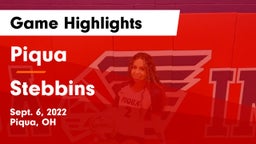 Piqua  vs Stebbins  Game Highlights - Sept. 6, 2022