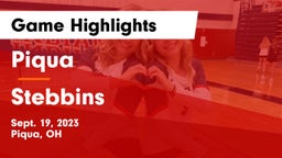 Piqua  vs Stebbins  Game Highlights - Sept. 19, 2023
