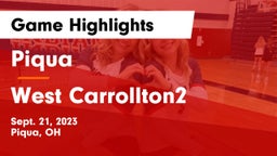 Piqua  vs West Carrollton2 Game Highlights - Sept. 21, 2023