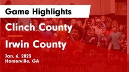 Clinch County  vs Irwin County Game Highlights - Jan. 6, 2023
