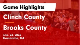 Clinch County  vs Brooks County  Game Highlights - Jan. 24, 2023