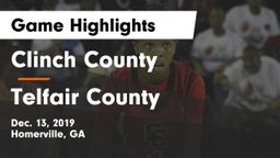 Clinch County  vs Telfair County  Game Highlights - Dec. 13, 2019