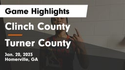 Clinch County  vs Turner County  Game Highlights - Jan. 20, 2023