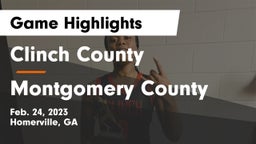 Clinch County  vs Montgomery County  Game Highlights - Feb. 24, 2023